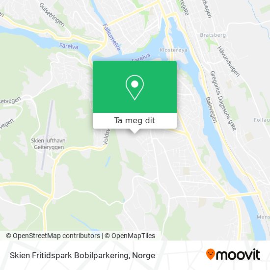 Skien Fritidspark Bobilparkering kart
