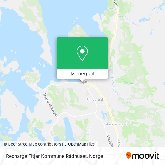 Recharge Fitjar Kommune Rådhuset kart