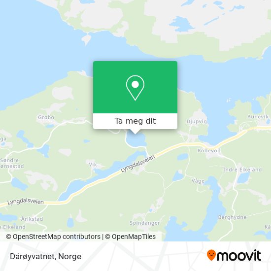 Dårøyvatnet kart