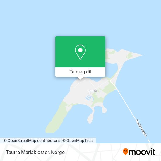 Tautra Mariakloster kart