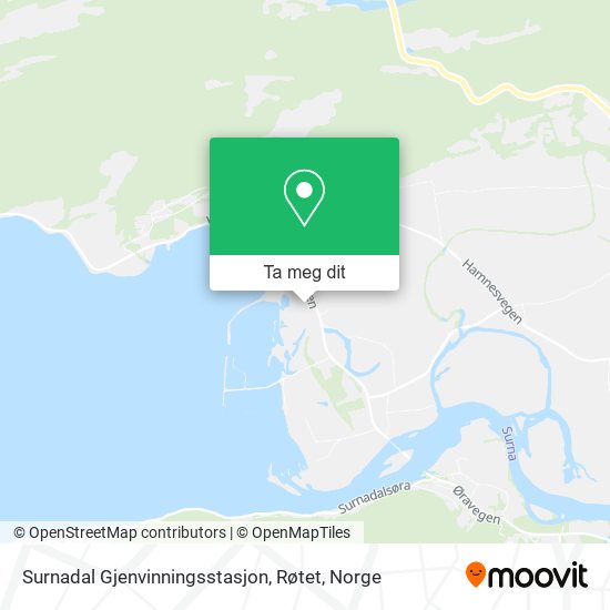 Surnadal Gjenvinningsstasjon, Røtet kart