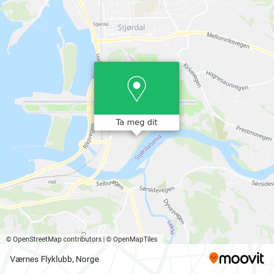 Værnes Flyklubb kart