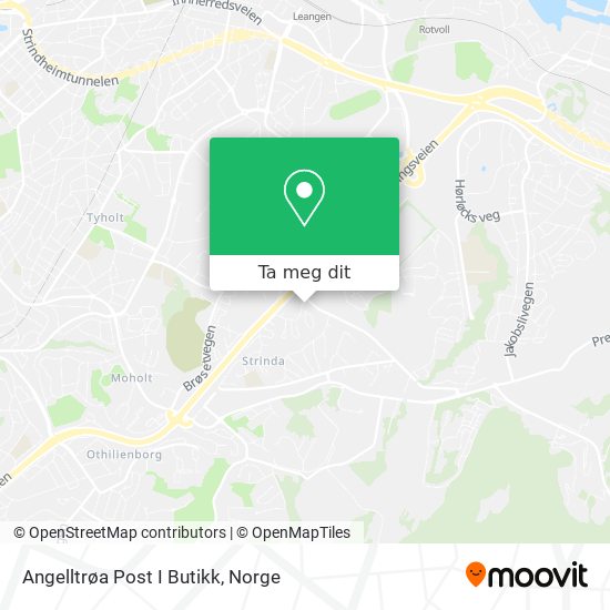 Angelltrøa Post I Butikk kart