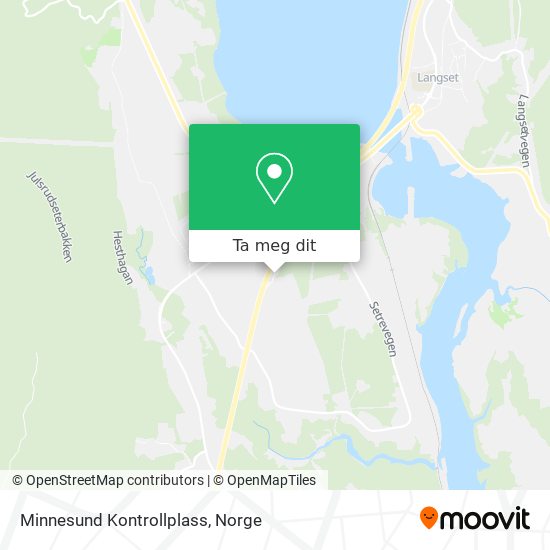 Minnesund Kontrollplass kart
