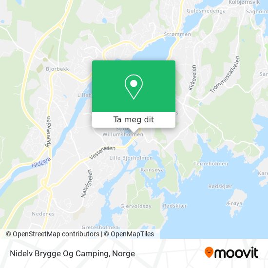 Nidelv Brygge Og Camping kart