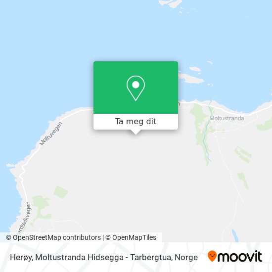 Herøy, Moltustranda Hidsegga - Tarbergtua kart