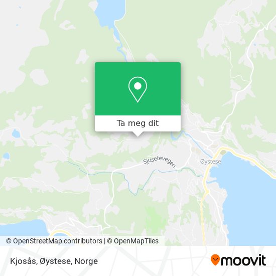 Kjosås, Øystese kart