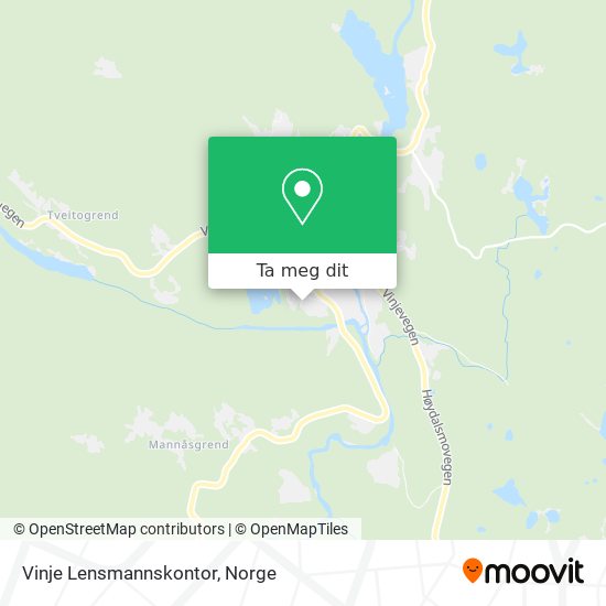 Vinje Lensmannskontor kart