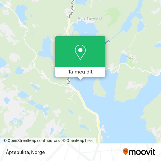 Åptebukta kart