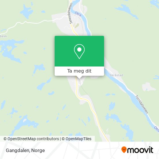 Gangdalen kart