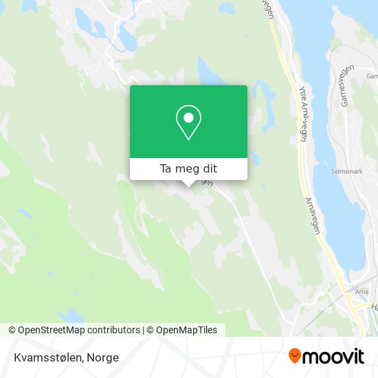 Kvamsstølen kart