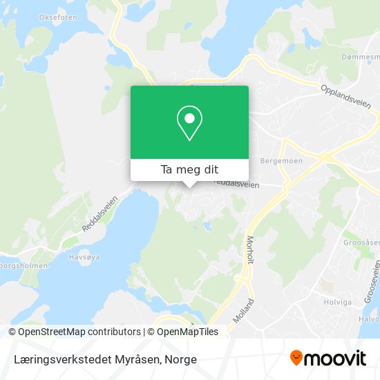 Læringsverkstedet Myråsen kart