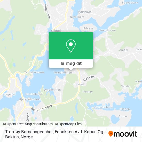 Tromøy Barnehageenhet, Fabakken Avd. Karius Og Baktus kart