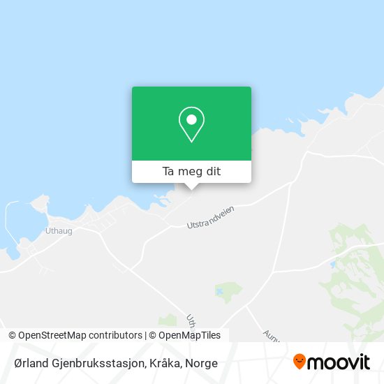 Ørland Gjenbruksstasjon, Kråka kart