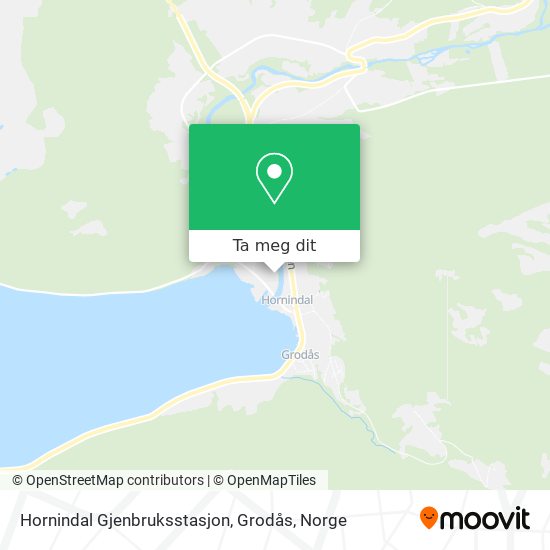 Hornindal Gjenbruksstasjon, Grodås kart