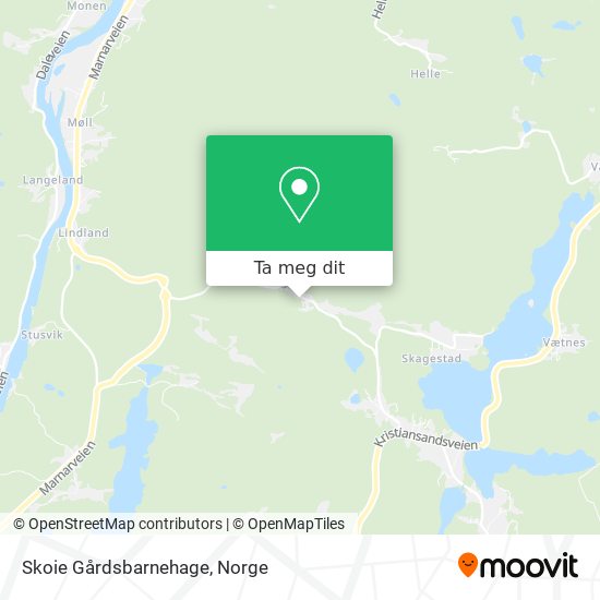 Skoie Gårdsbarnehage kart