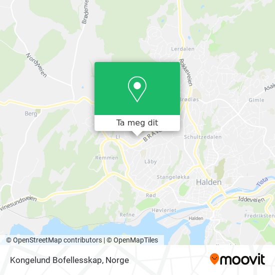 Kongelund Bofellesskap kart