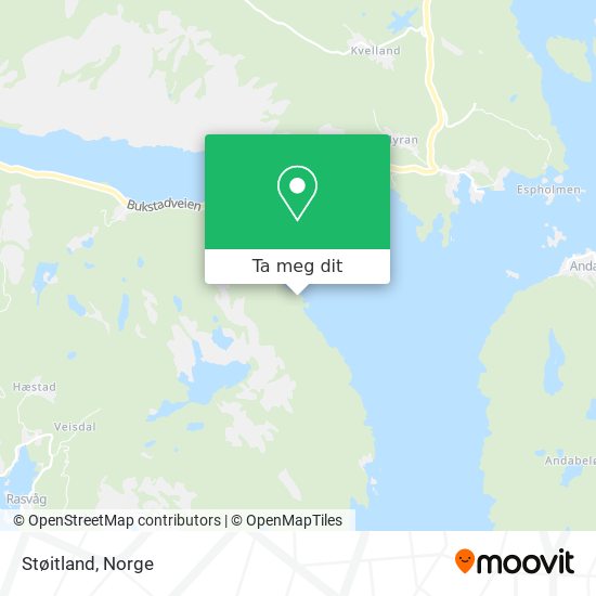 Støitland kart