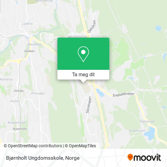 Bjørnholt Ungdomsskole kart