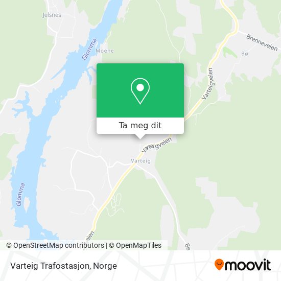 Varteig Trafostasjon kart