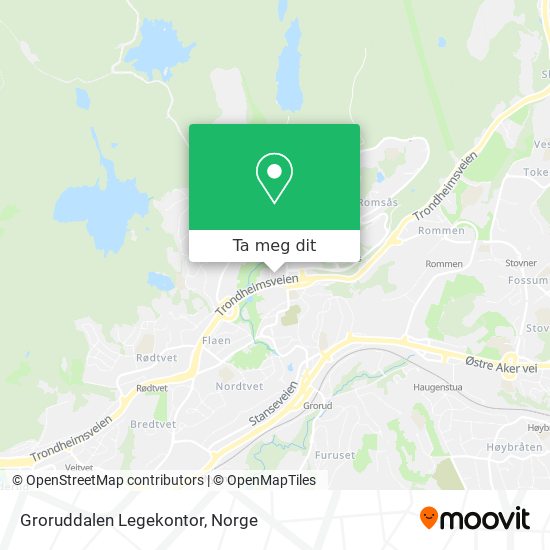 Groruddalen Legekontor kart