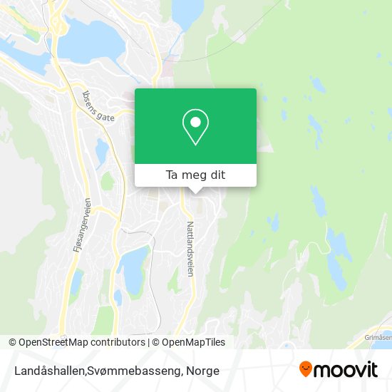 Landåshallen,Svømmebasseng kart