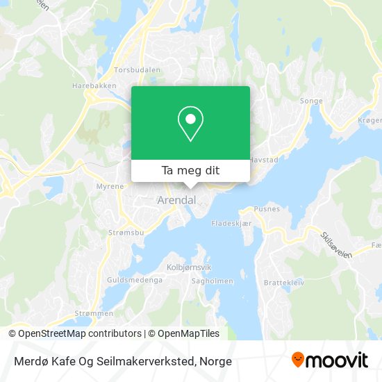 Merdø Kafe Og Seilmakerverksted kart