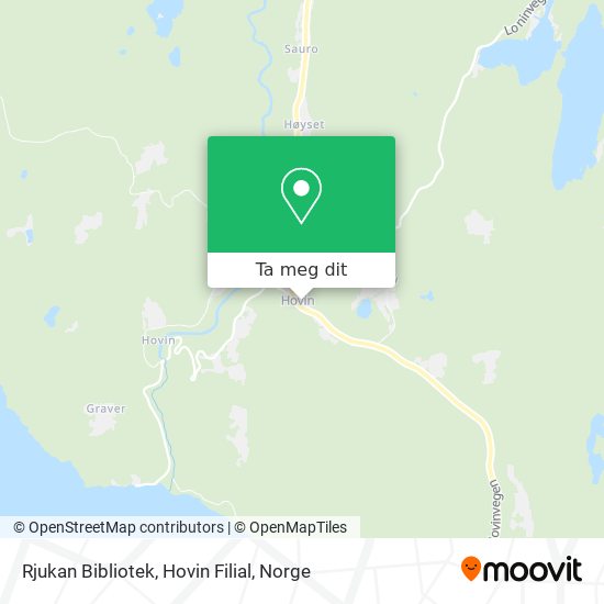 Rjukan Bibliotek, Hovin Filial kart