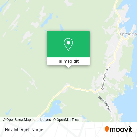 Hovdaberget kart