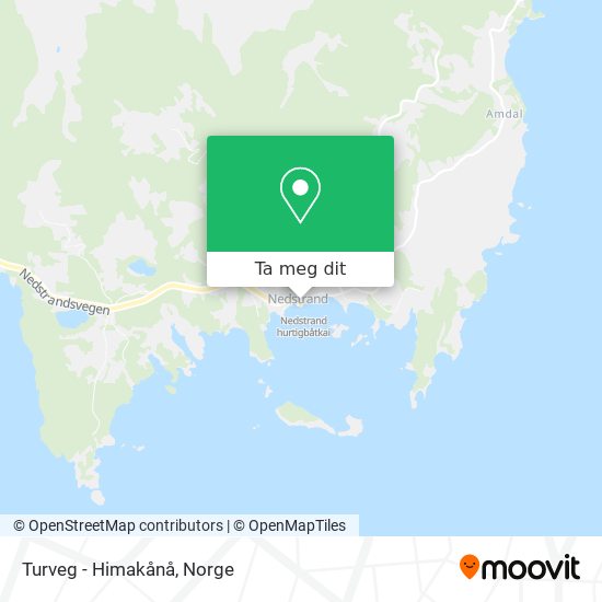 Turveg - Himakånå kart