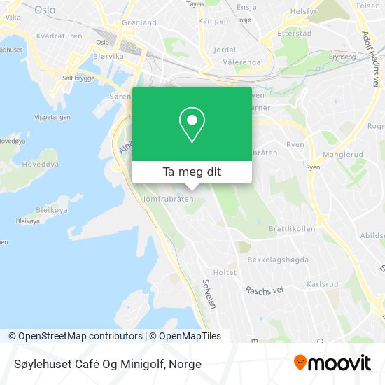 Søylehuset Café Og Minigolf kart