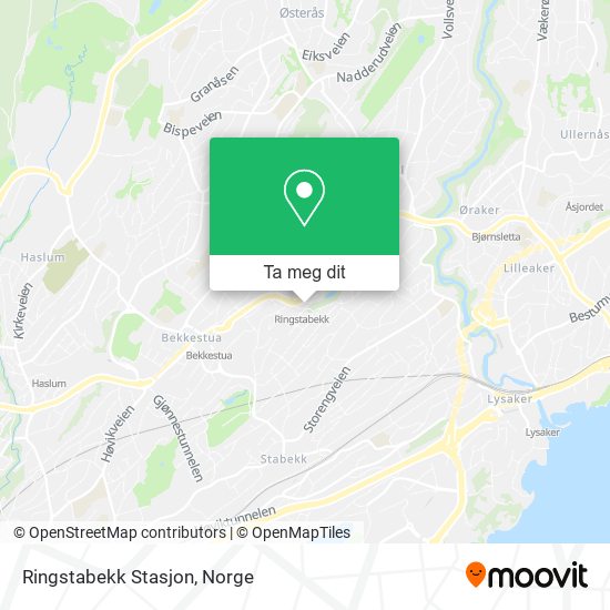 Ringstabekk Stasjon kart