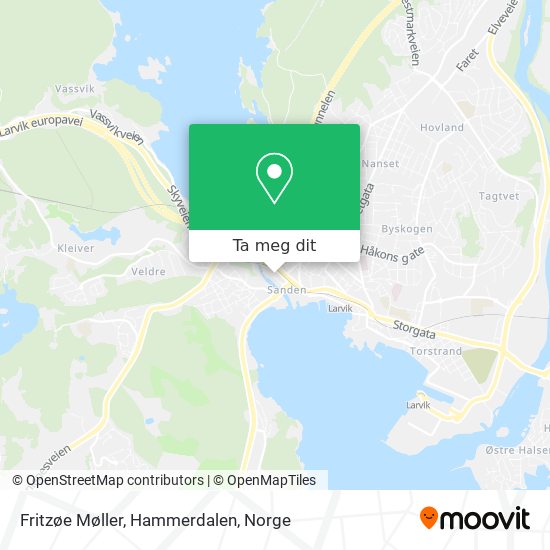 Fritzøe Møller, Hammerdalen kart