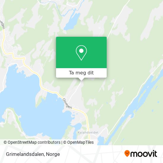 Grimelandsdalen kart