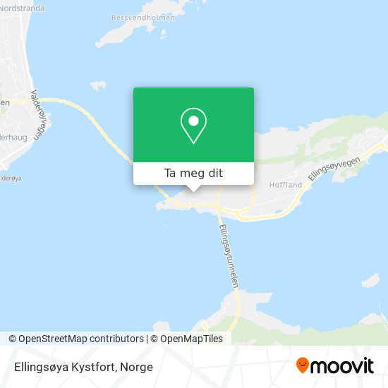 Ellingsøya Kystfort kart