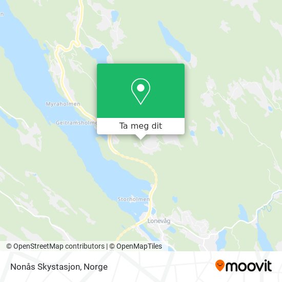Nonås Skystasjon kart