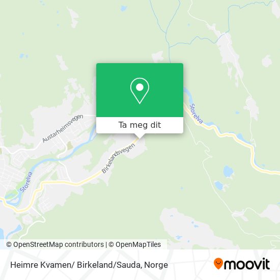 Heimre Kvamen/ Birkeland/Sauda kart
