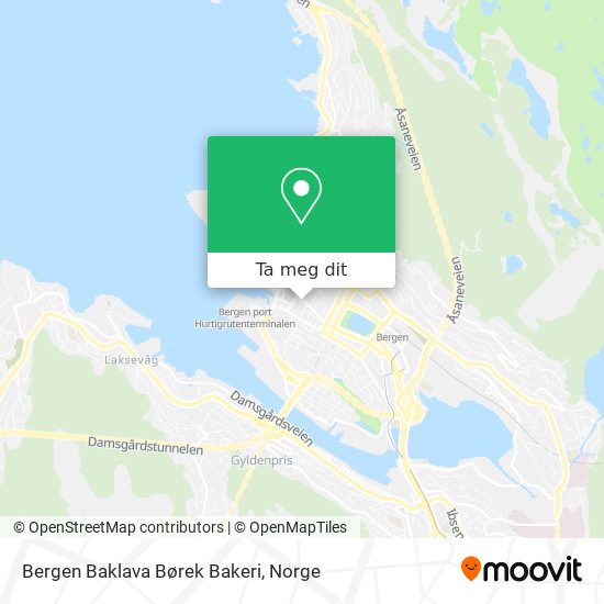 Bergen Baklava Børek Bakeri kart