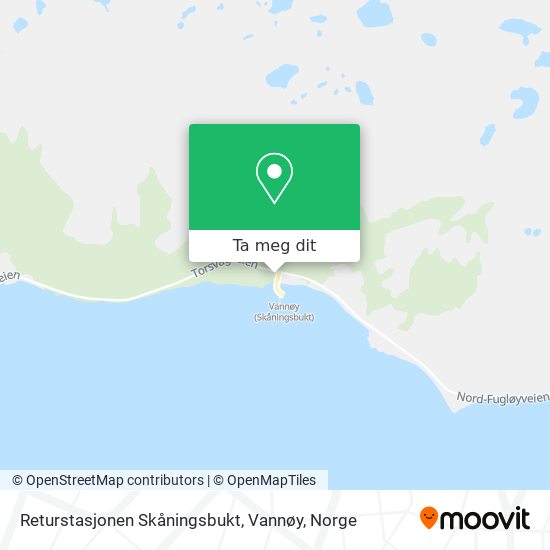 Returstasjonen Skåningsbukt, Vannøy kart