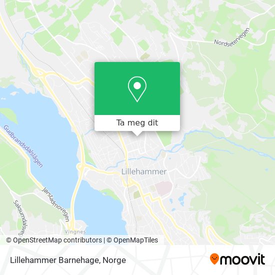 Lillehammer Barnehage kart