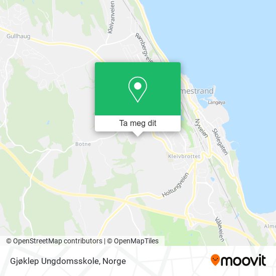 Gjøklep Ungdomsskole kart