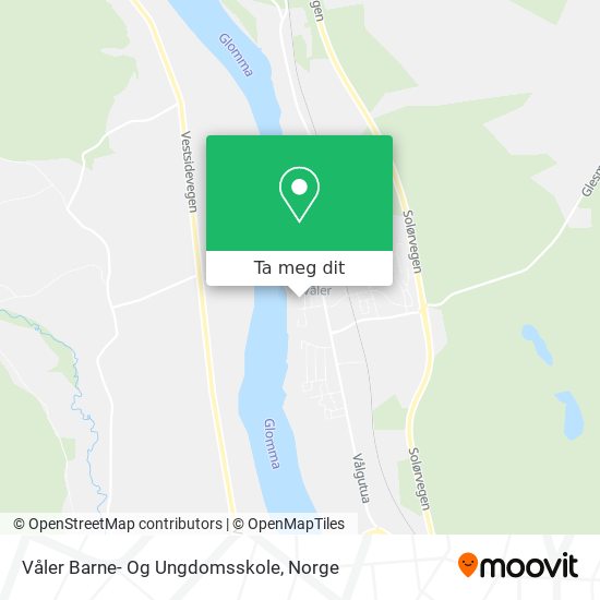 Våler Barne- Og Ungdomsskole kart