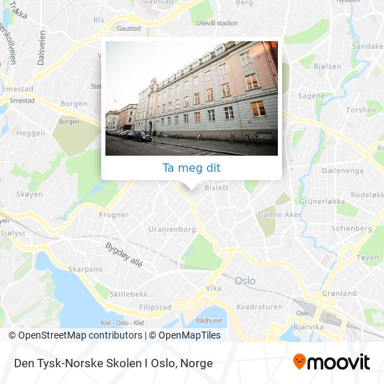 Den Tysk-Norske Skolen I Oslo kart