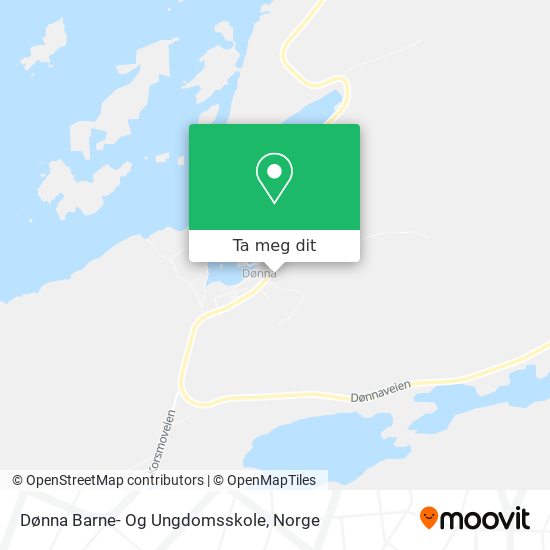 Dønna Barne- Og Ungdomsskole kart