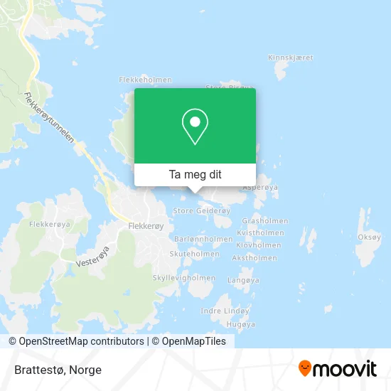 Brattestø kart
