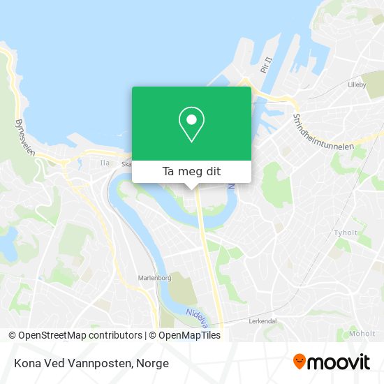 Kona Ved Vannposten kart