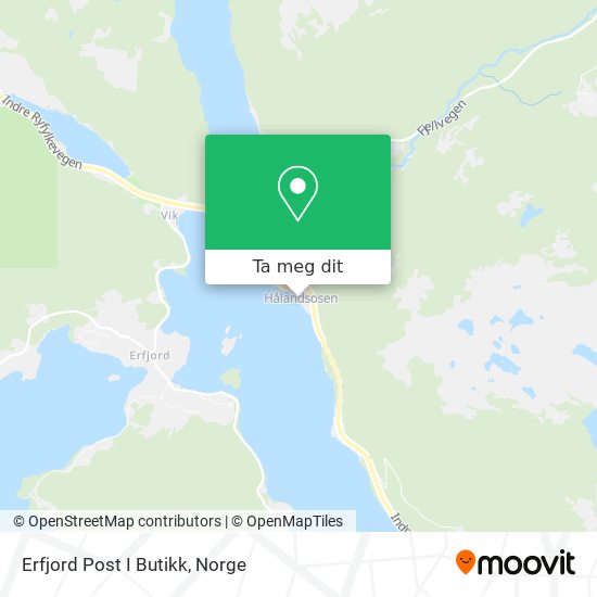 Erfjord Post I Butikk kart