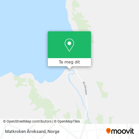 Matkroken Årviksand kart