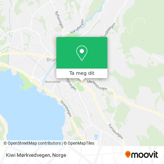 Kiwi Mørkvedvegen kart