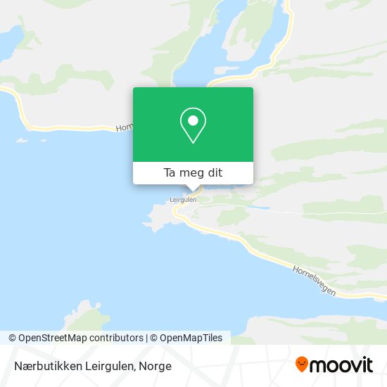 Nærbutikken Leirgulen kart